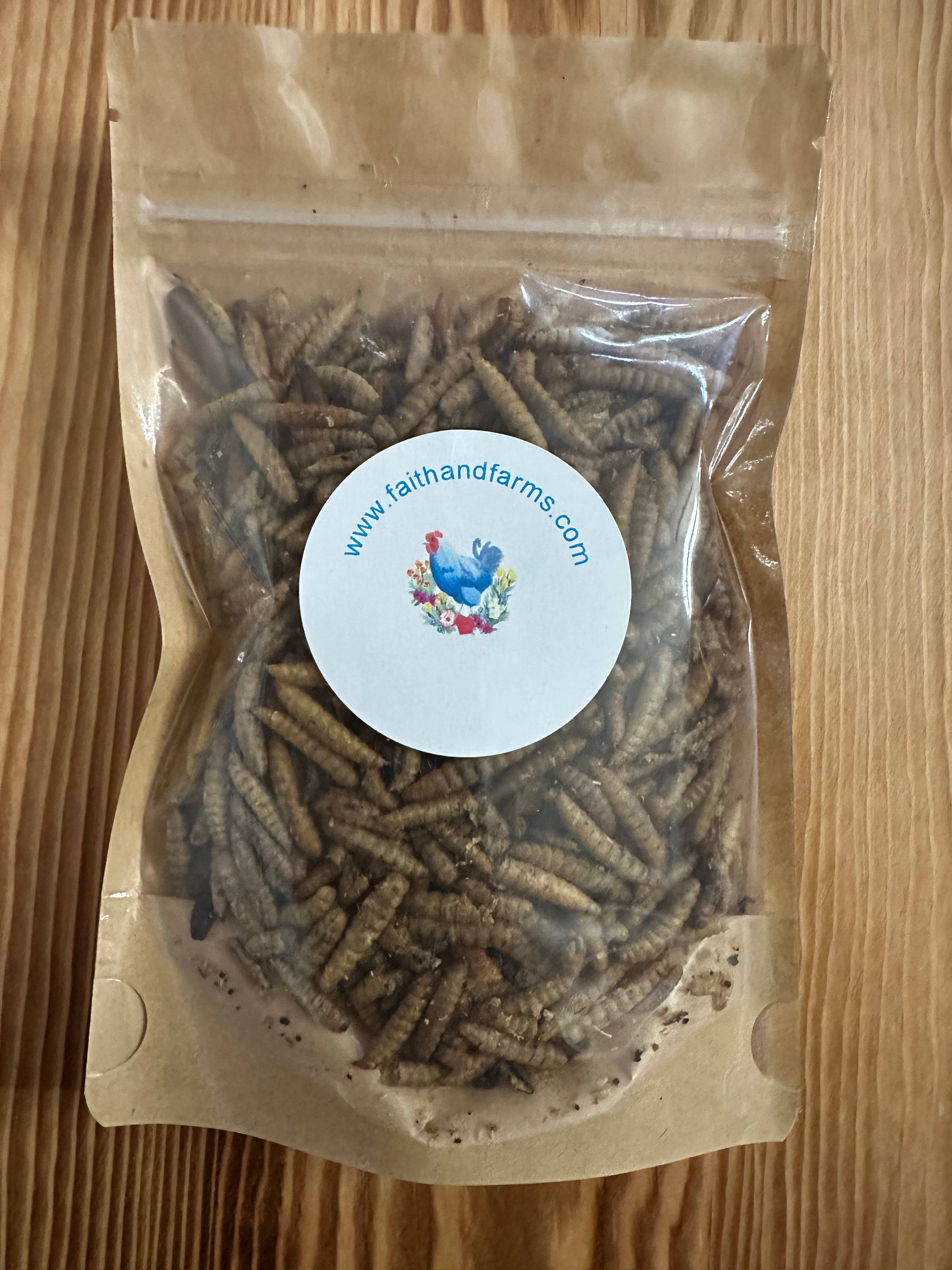 Dried Black Soldier Fly Larvae Treats