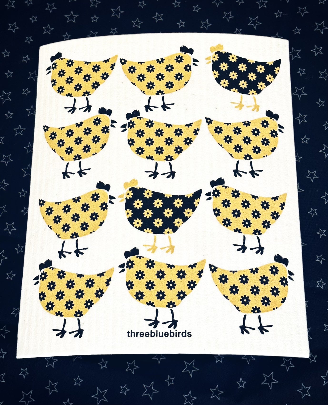 12 Little Hens - Swedish Dishcloth